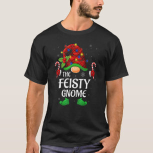Feisty Gnome Buffalo Red Plaid Matching Family Chr T Shirt