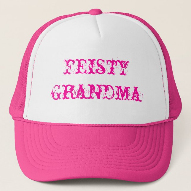 Feisty Grandma söt hatt Keps (Framsida)