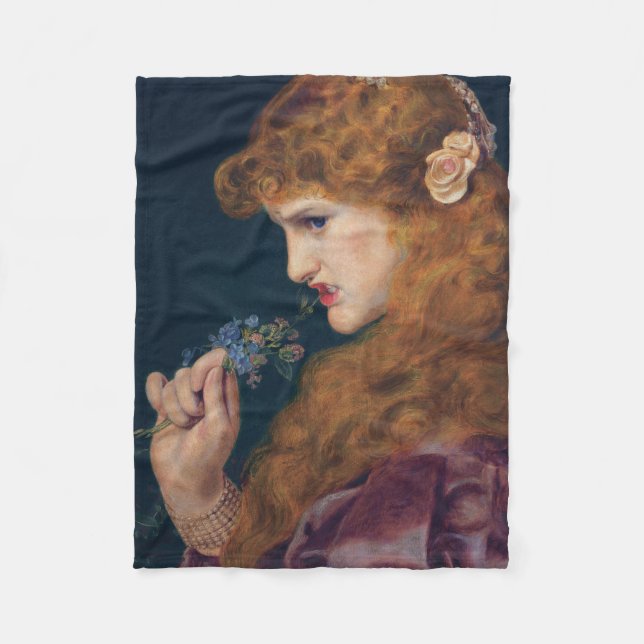 Feisty Red-halls Woman (Kärlek Shadow) (Divorce) Fleecefilt (Framsidan)