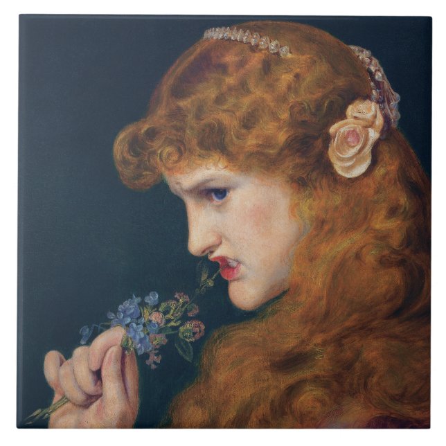 Feisty Red-halls Woman (Kärlek Shadow) (Divorce) Kakelplatta (Framsidan)