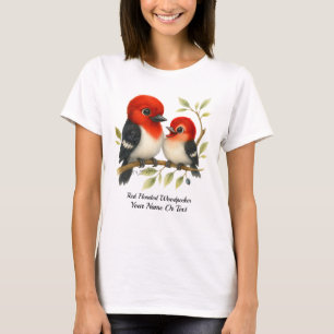 Feisty Red-head Woodpecker T Shirt