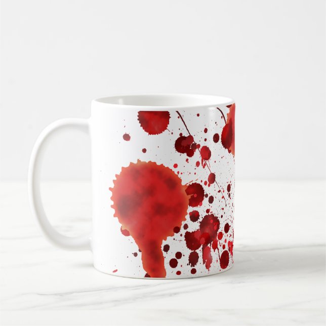 Fejka blodSplatters Kaffemugg (Vänster)