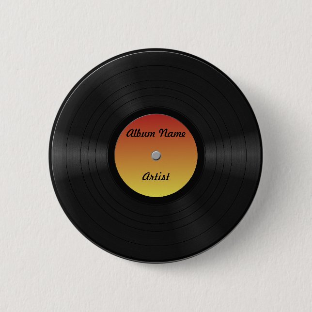 Fejka det beställnings- vinylrekordet knapp (Framsida)