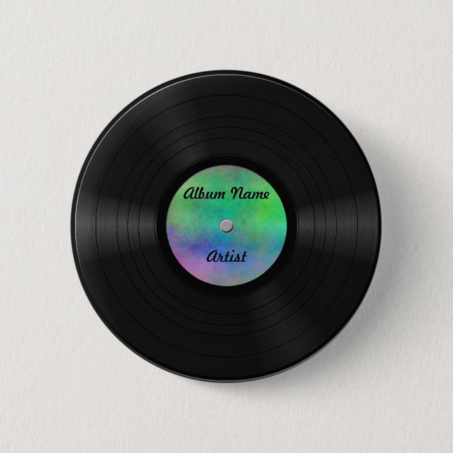 Fejka det beställnings- vinylrekordet knapp (Framsida)