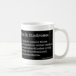 Fejka det kassalådan som du gör det den Sindrome Kaffemugg