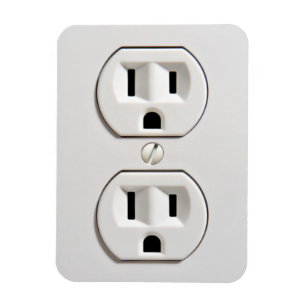 Fejka elektriskt uttag magnet