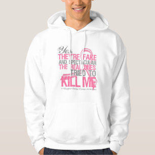 Fejka ja och imponerande föreställning - sweatshirt med luva