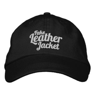 Fejka läderjackan - hatt broderad keps