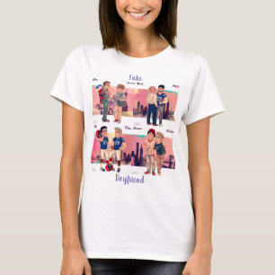 Fejka pojkvänT-tröja T Shirt