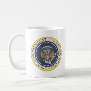 fejka presidents- förseglar muggen kaffemugg