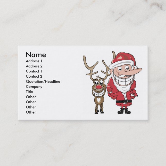 Fejka Santa Visitkort (Framsida)