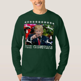 Fejka skjorta 2 för julDonald Trump ful jul T-shirt