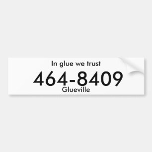 "fejkar glueville" registreringsskylten bildekal