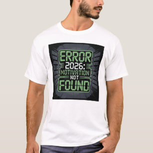 Fel 2026 Motivation hittades inte Rolig T-Shirt De