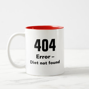 Fel 404 - banta den inte fann muggen Två-Tonad mugg