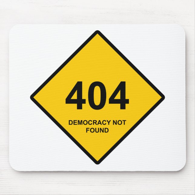 Fel 404: Demokrati hittades inte Musmatta (Framsidan)