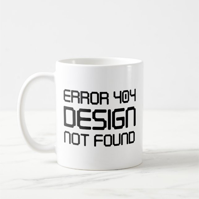 Fel 404 Design hittades inte Kaffemugg (Vänster)