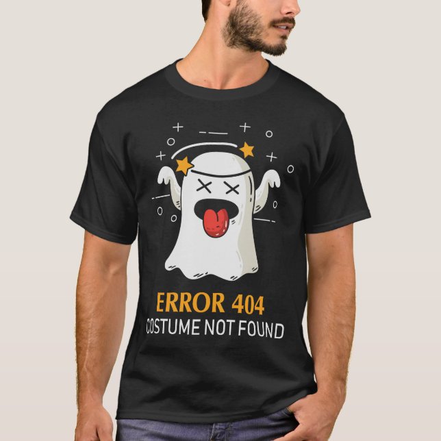 Fel 404: Det gick inte att hitta Halloween Ghost T Shirt (Framsida)