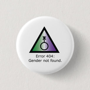 Fel 404 Genderqueer Knapp