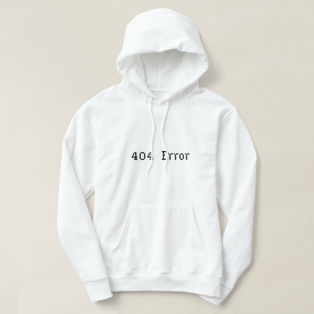 Fel 404 hoodie (Design framsida)