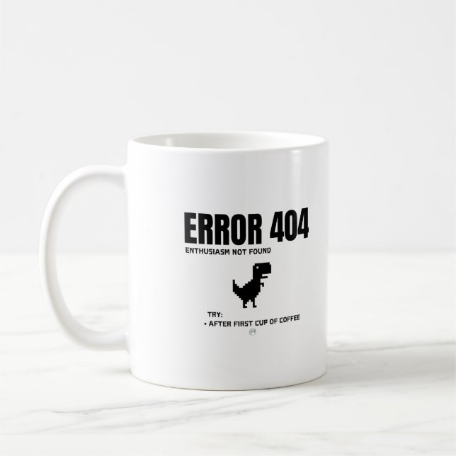 Fel 404 kaffemugg (Vänster)