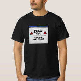 Fel 404 Kostym hittades inte – Roligt Halloween-te T Shirt