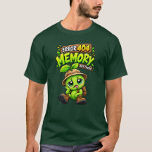 Fel 404 Minne Hittades Inte Rolig PodPea T-Shirt
