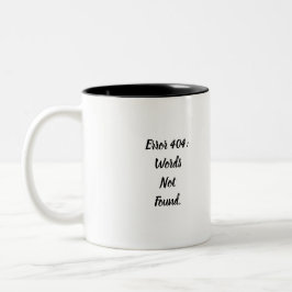 Fel 404 Ord Hittades Inte Rolig Kaffemug Två-Tonad Mugg