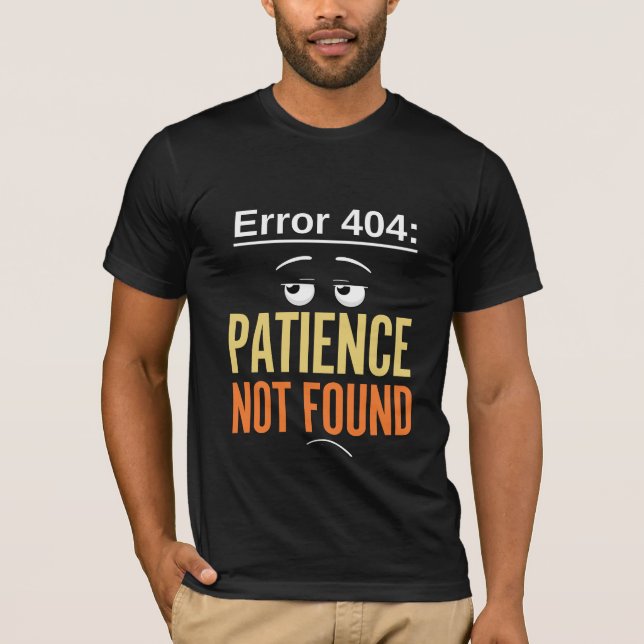 Fel 404 Patient hittades inte Manar T Shirt (Framsida)
