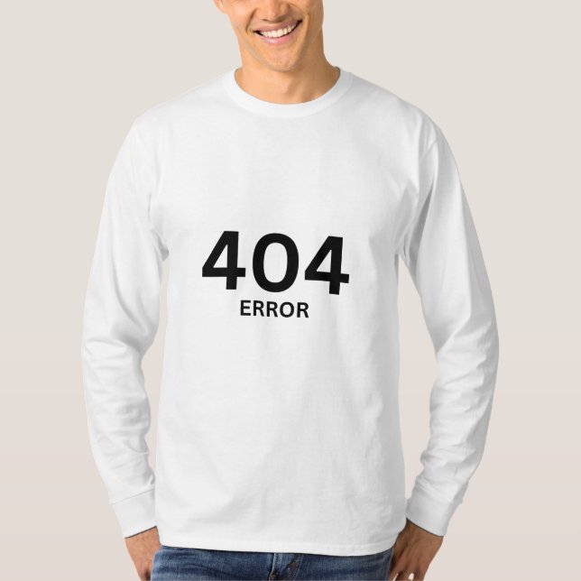 Fel 404 t shirt (Framsida)