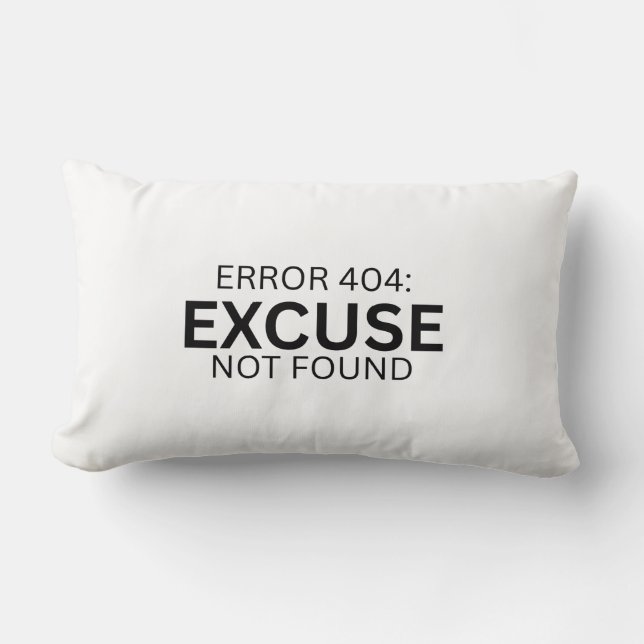 Fel 404 Ursäkt Ej Funnen Minimalistisk Skrivmaskin Lumbarkudde (Framsida)