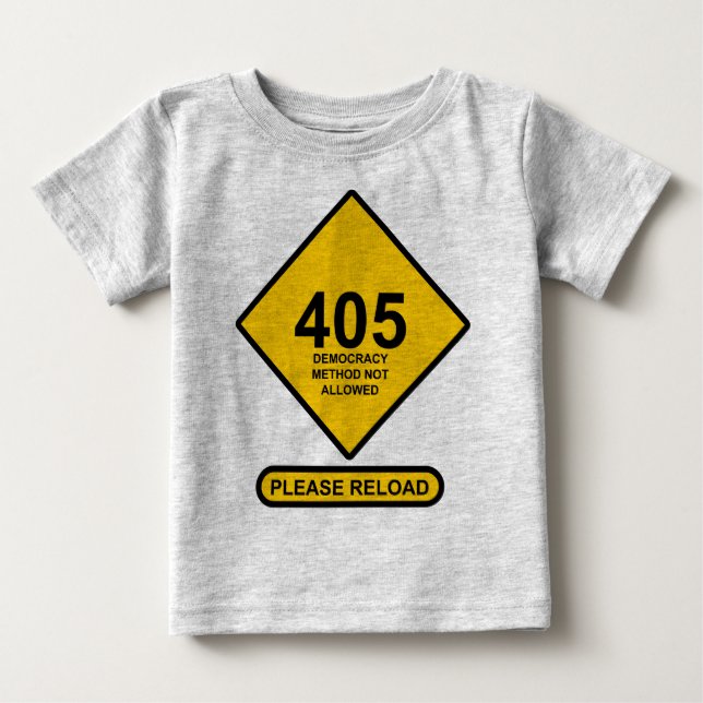 Fel 405: Demokratimetoden tillåts inte Tröja (Framsida)