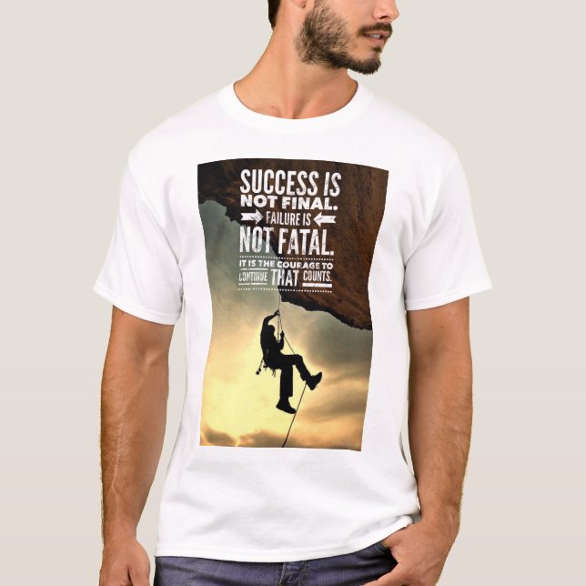 Fel är inte dödligt inspirera bemannar tShirten T Shirt (Framsida)