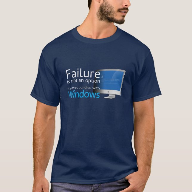 Fel är inte ett alternativ…, Buntat med Windows Tee Shirt (Framsida)