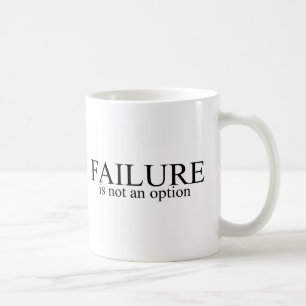 Fel är inte ett alternativ kaffemugg