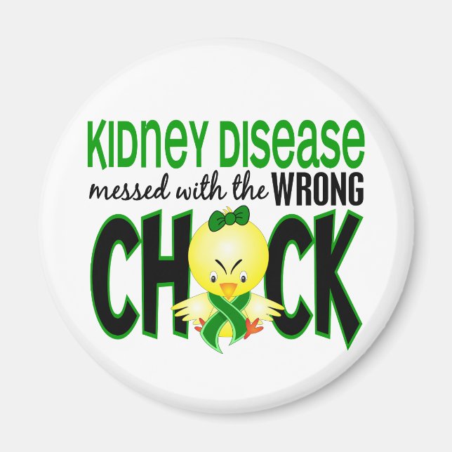 Fel Chick vid njursjukdom Magnet (Framsidan)