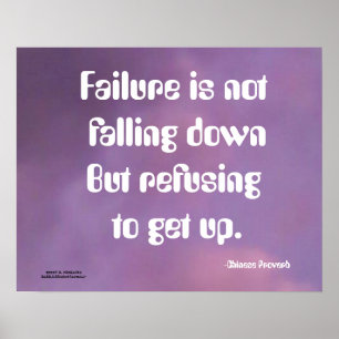 FEL: DET GÅR INTE ATT POSTER KINESISKA PROVERB