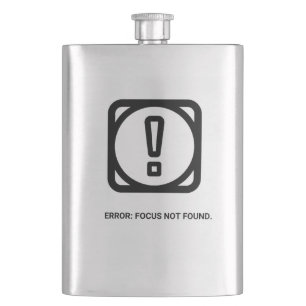FEL: FOKUS EJ FUNNEN Flask Roligt distansarbete Fickplunta