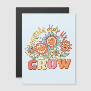 Fel hjälper oss att växa Spelande Blommigt Motiv