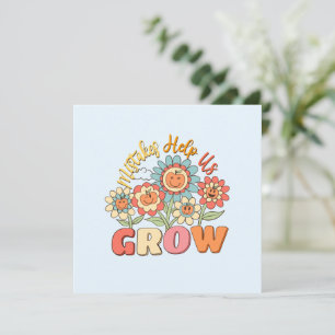 Fel hjälper oss att växa Spelande Blommigt Motiv