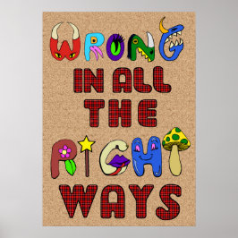 Fel i alla Höger vid utskrift Poster