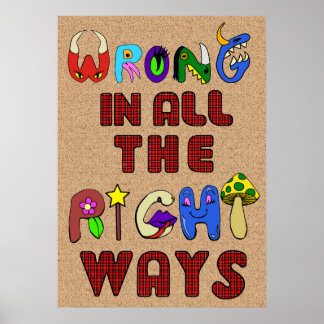 Fel i alla Höger vid utskrift Poster