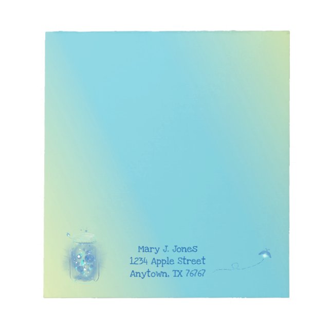 Fel i Personligens övertoningsbakgrund i Burk Anteckningsblock (Framsida)