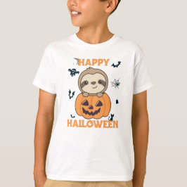 Fel i Pumpkin Sweet Sloths till Halloween T Shirt