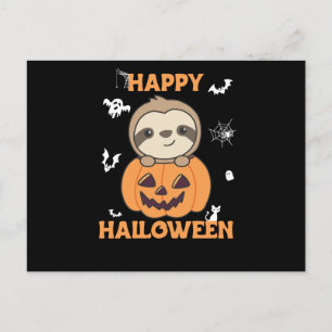 Fel i Pumpkin Sweet Sloths till Halloween Vykort