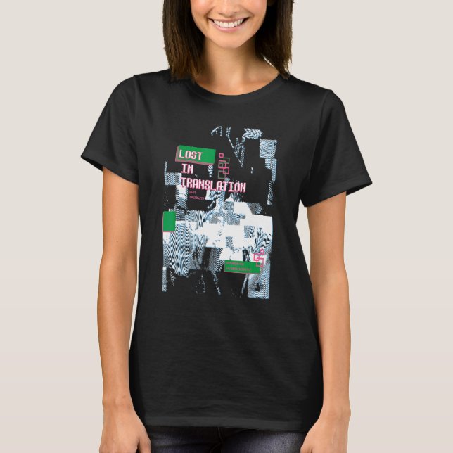 Fel i Retro Computer Glitch Geek Programmer, fel t Shirt (Framsida)