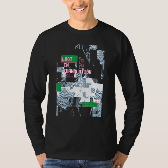 Fel i Retro Computer Glitch Geek Programmer, fel t T Shirt (Framsida)