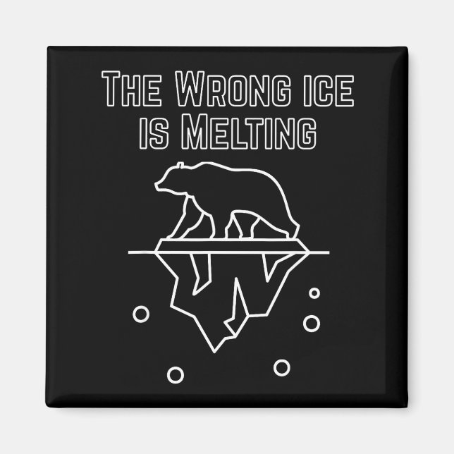 Fel Is Smälter Björn  Magnet (Framsidan)