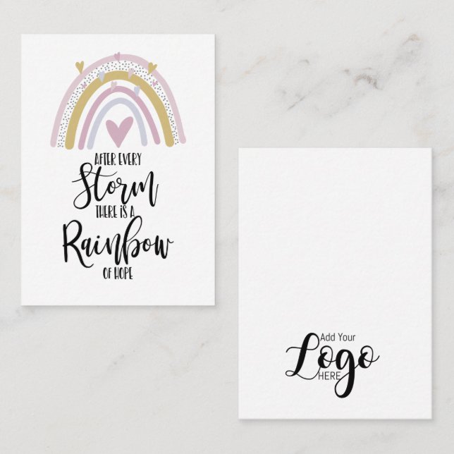 Fel på hållaren för hållaren för regnbågsskydd visitkort (Fram/baksida)