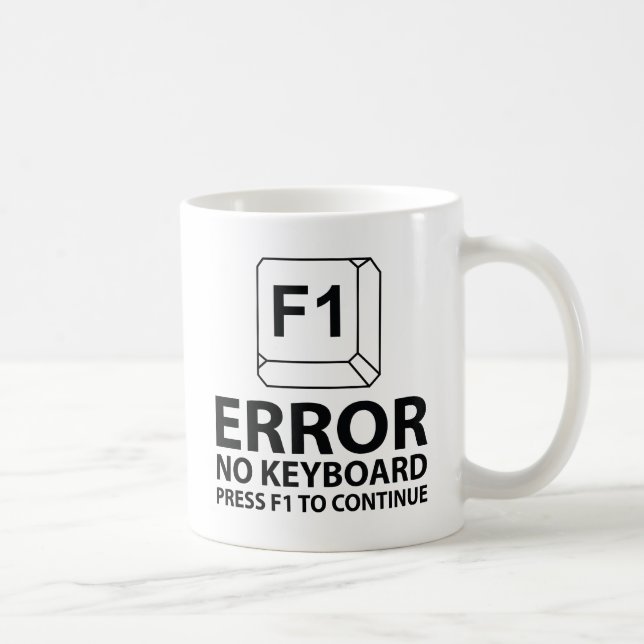 Fel: Tangentbord Tryck F1 för att fortsätta Kaffemugg (Höger)